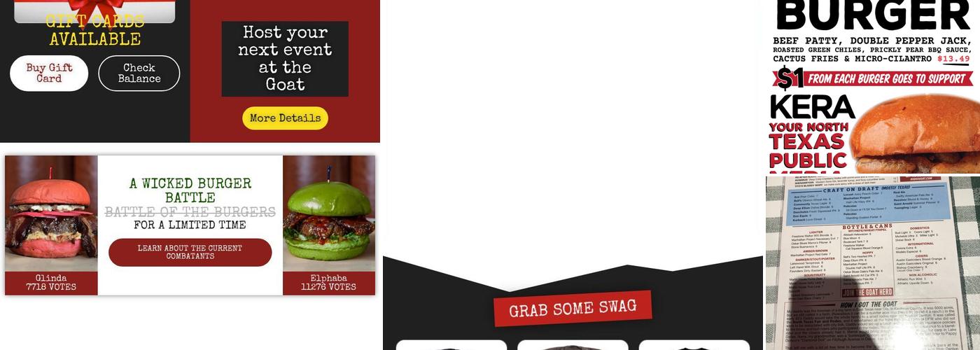 Rodeo Goat Menu