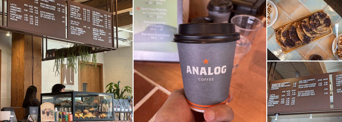 Analog Coffee Menu