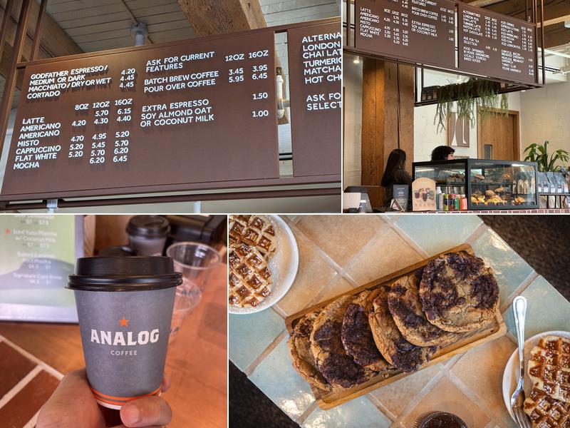 Analog Coffee Menu