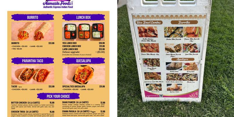 Namaste Foods Inc Menu