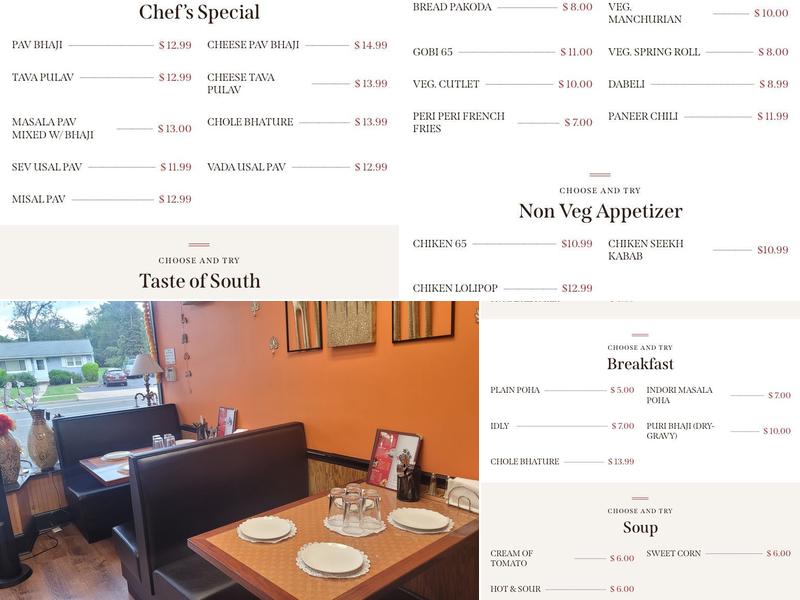 Krishna's kitchen Menu