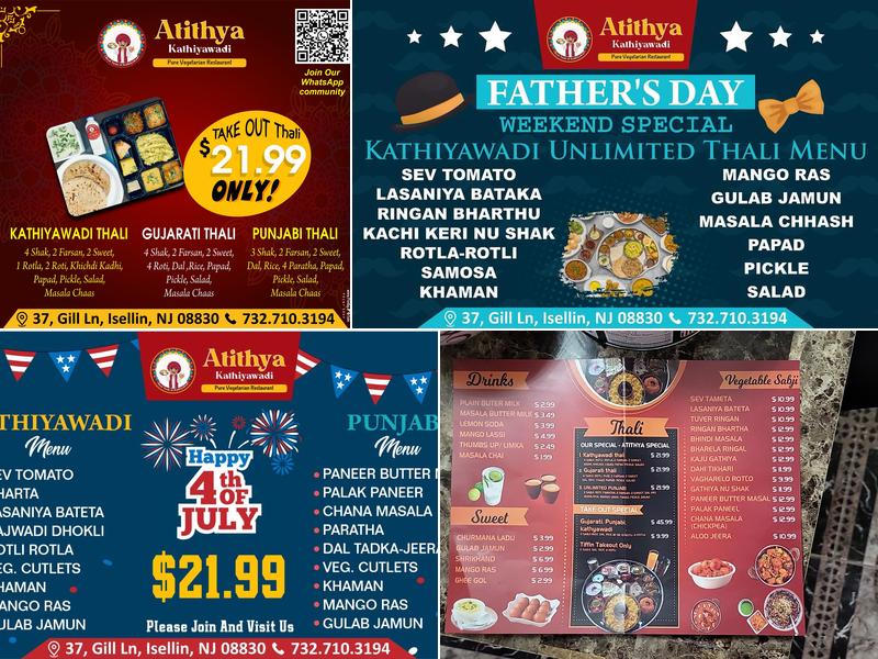 Atithya Kathiyawadi Restaurant Menu
