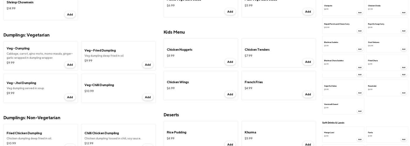 JAYAHO Menu