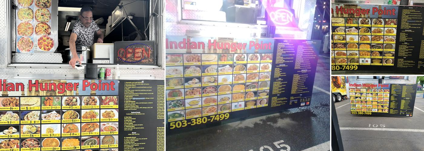 Indian Hunger Point Menu