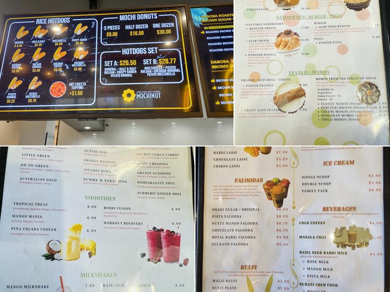Krishna Juice & Chaat Menu