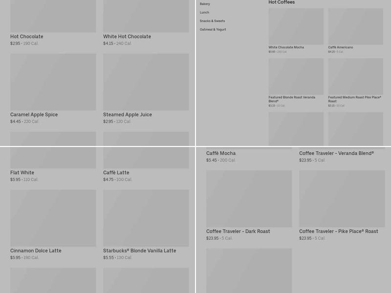 Starbucks Menu