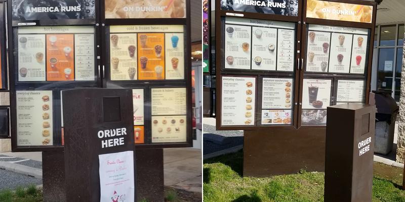 Dunkin' Menu