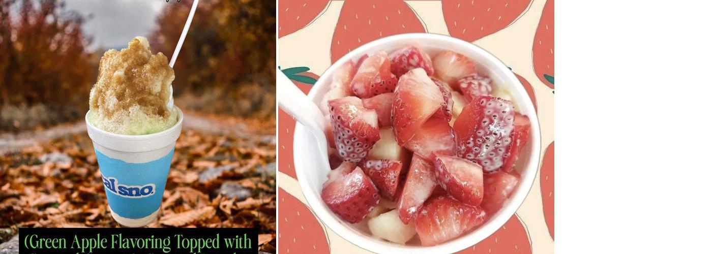 Mackies shave ice Menu