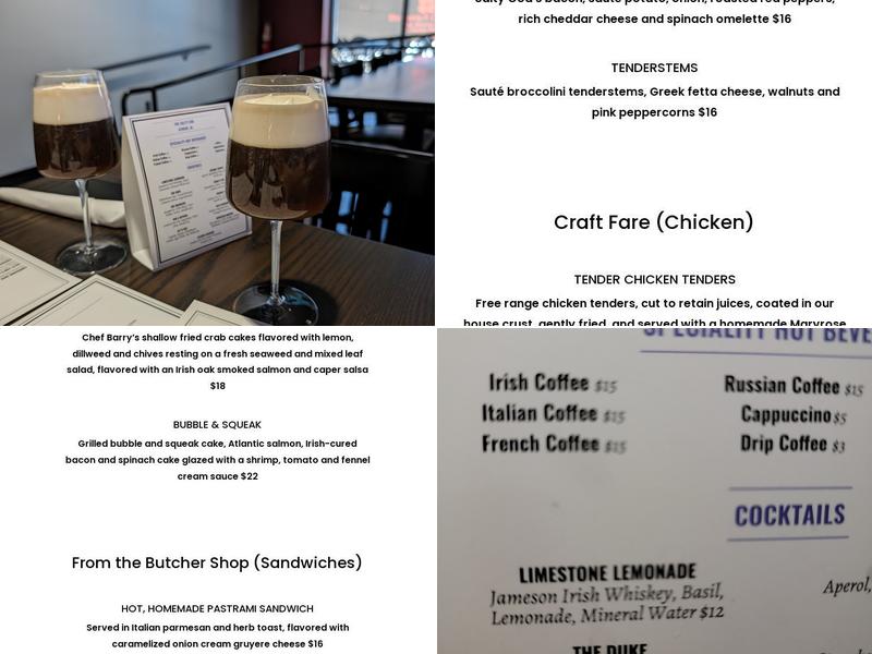 The Salty Cod Menu