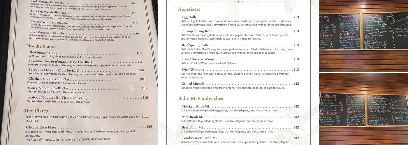 Monsoon Menu