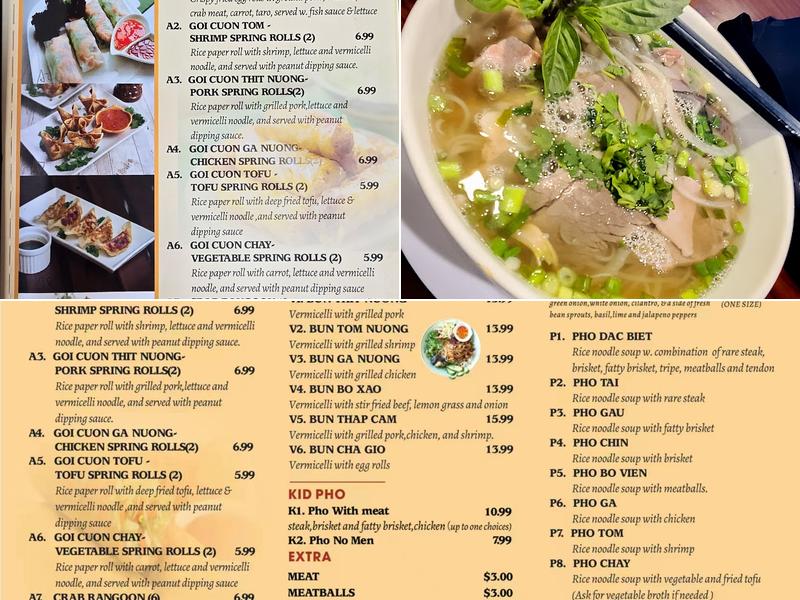 Pho Plus Menu