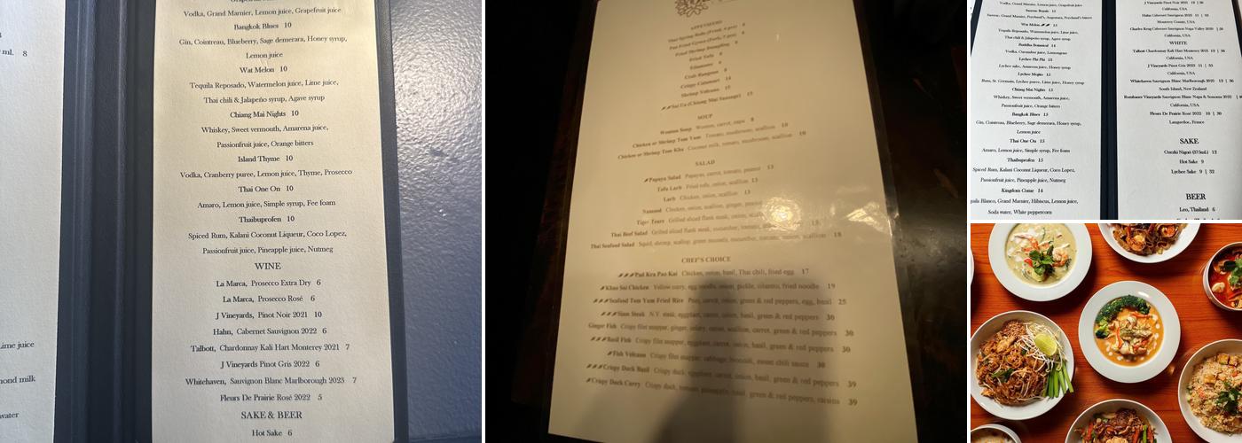 Dahla Menu