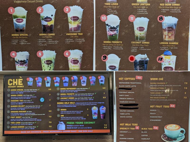 Bambu Baltimore Menu