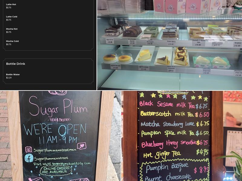 Sugar Plum Tea & Pastry Menu