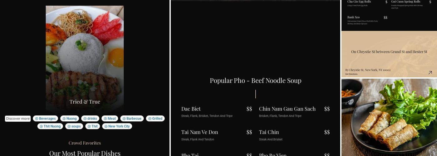 Kitchen Cô Út Menu