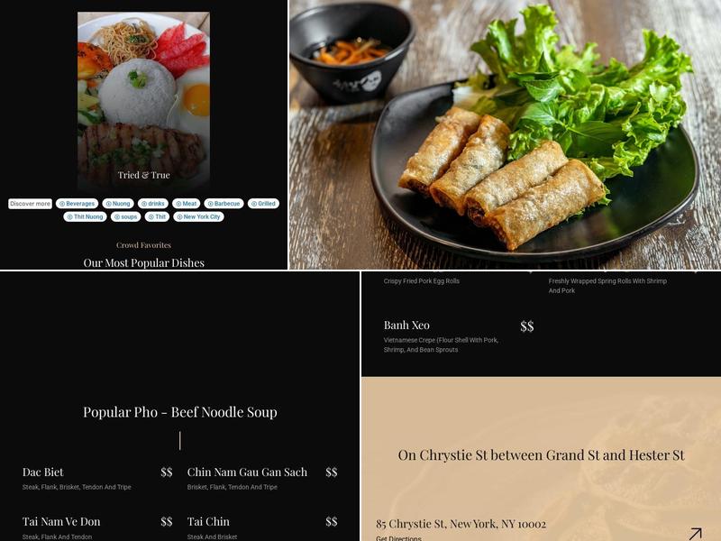 Kitchen Cô Út Menu