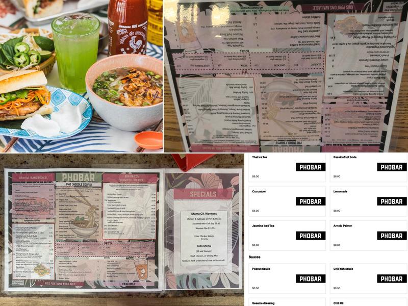 PhoBar Menu