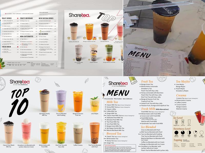 Sharetea Menu