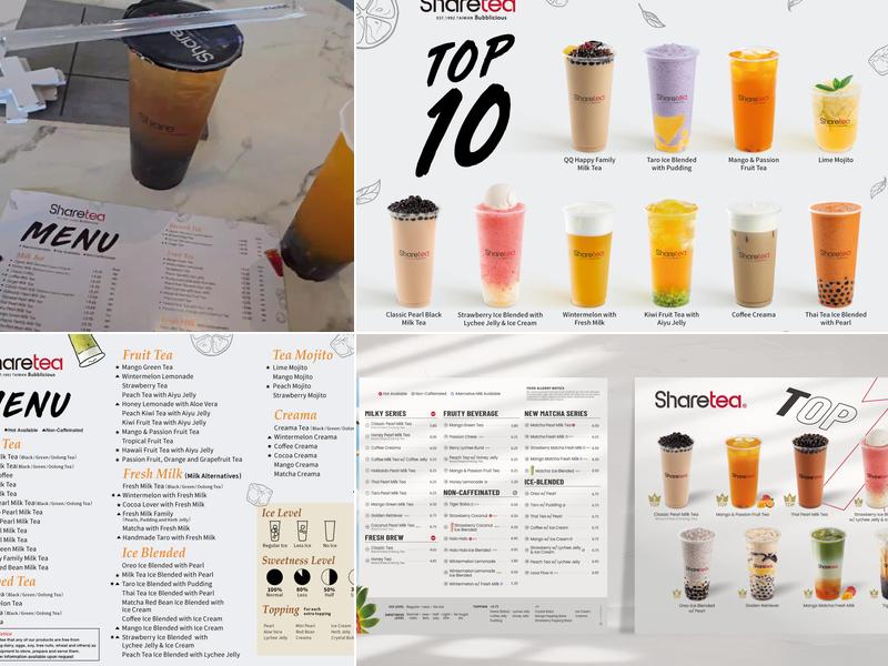Sharetea Menu