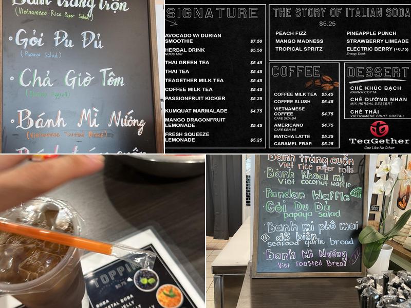 Teagether - Boba, Smoothies & Snacks Menu
