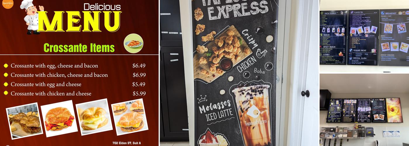 Tapioca Express Menu