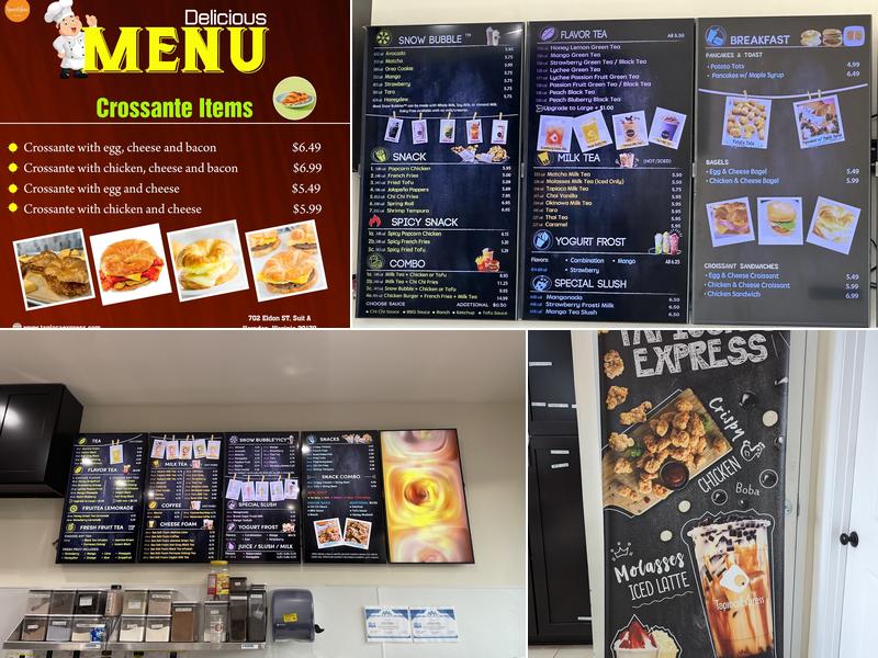 Tapioca Express Menu