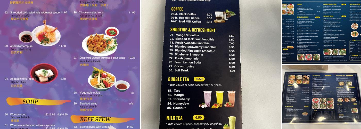 All About Pho - Langley BC (Please try to order from our website) Menu