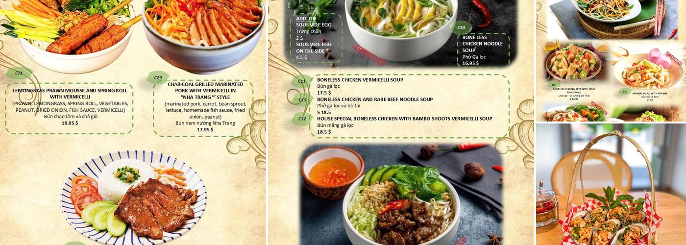 Ganh Vietnamese Kitchen Menu