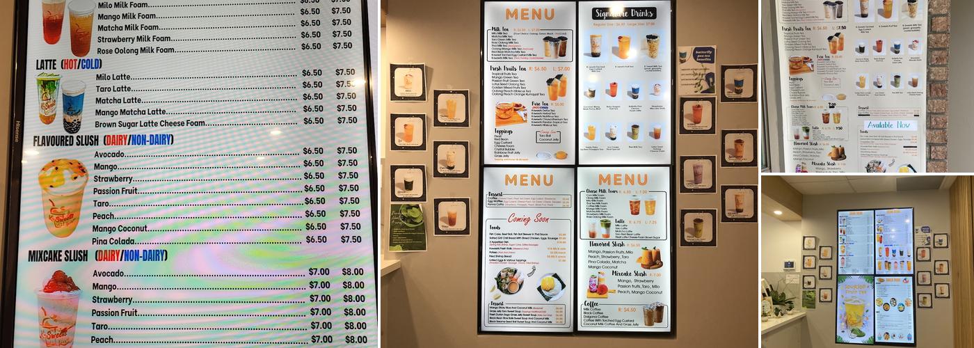 K-sweets Tea High Park Menu