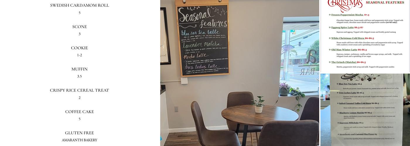 Fika Coffee Bar Menu