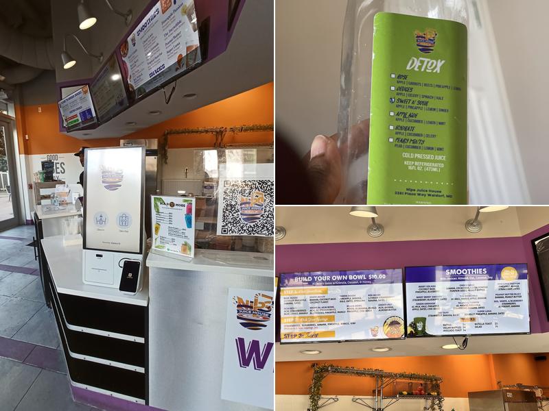 Nips Juice House Menu