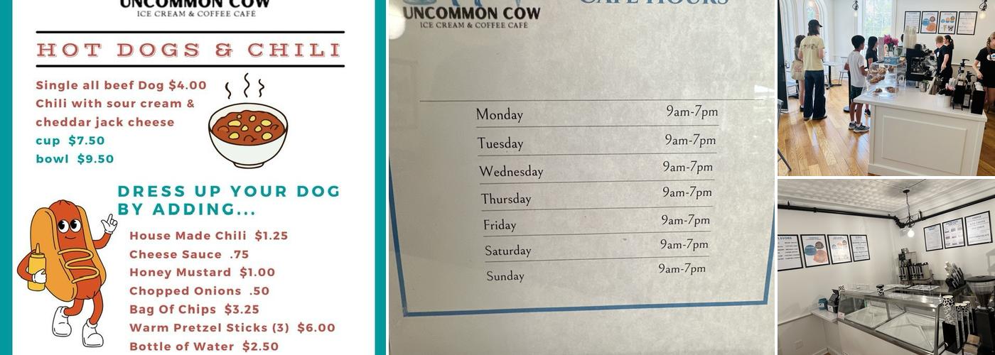 Uncommon Cow Menu
