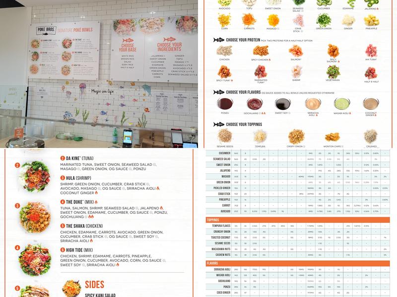 Poke Bros. Menu