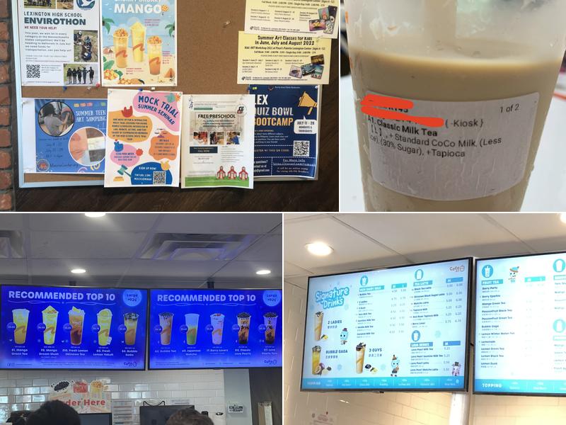 CoCo Fresh Tea & Juice Menu