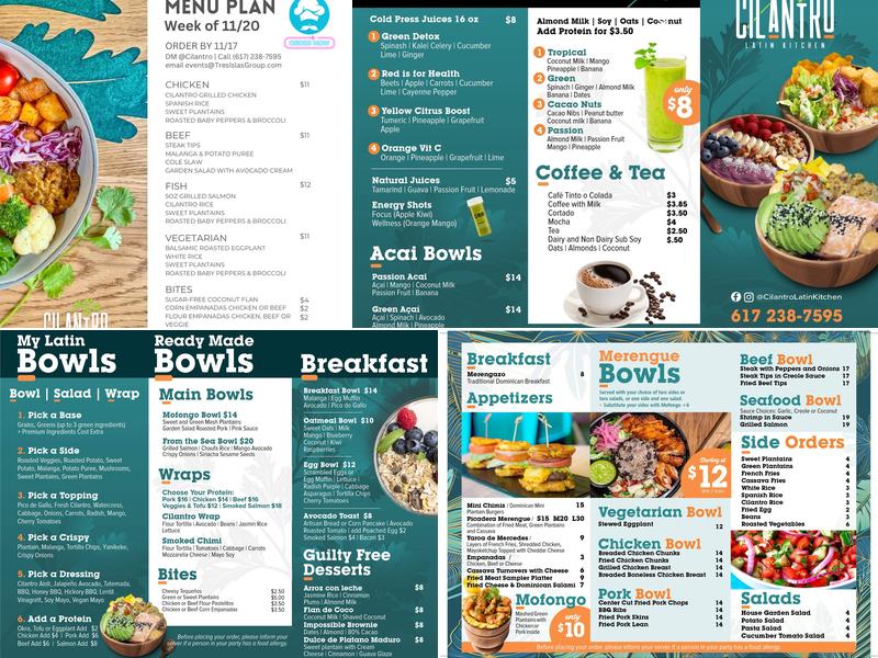 Merengue Express Menu