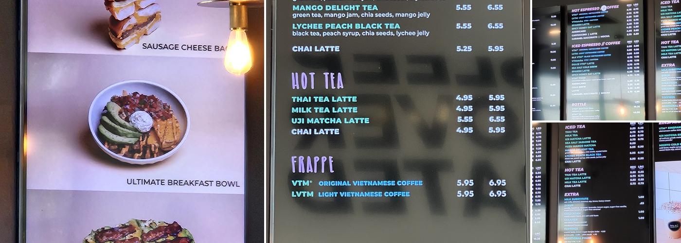 Blk Dot Coffee Menu