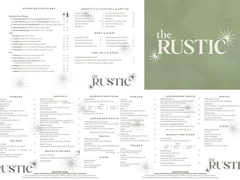 The Rustic Menu