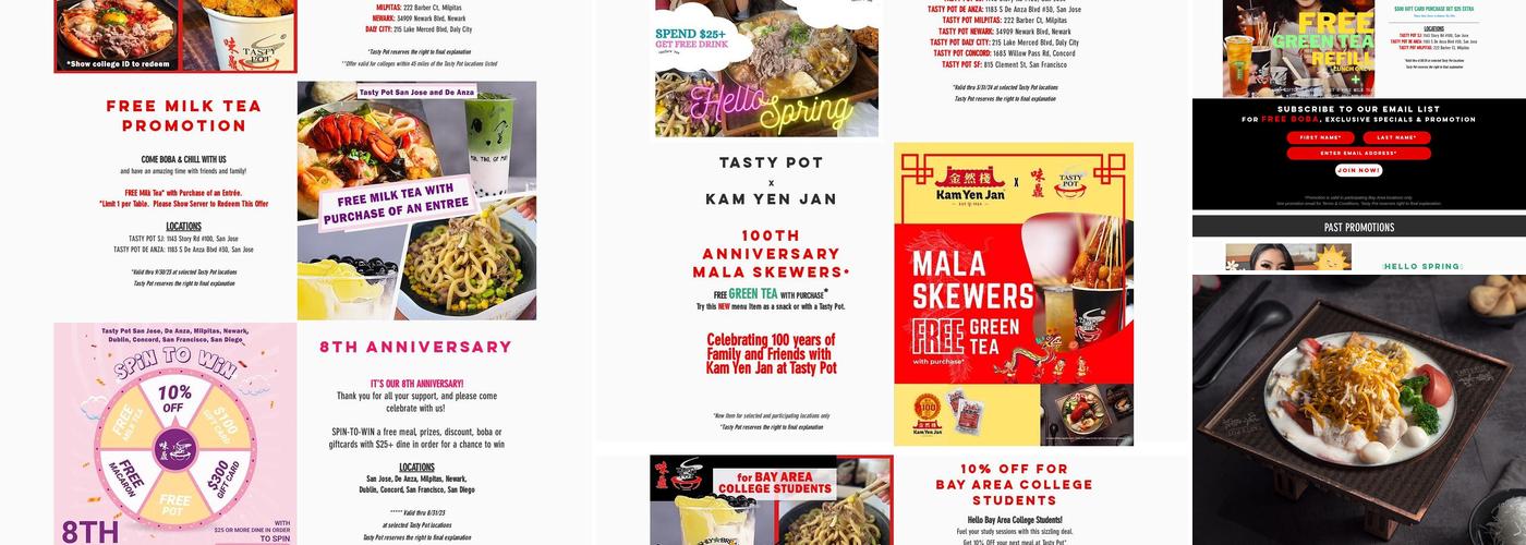Tasty Pot Menu