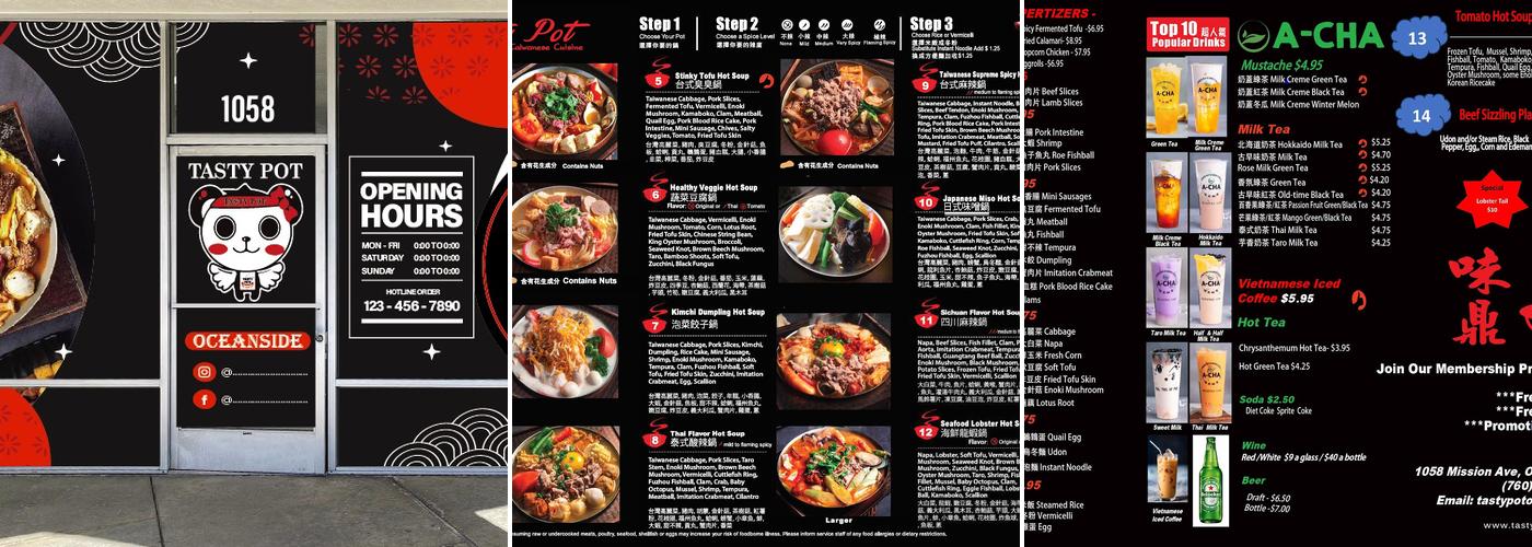 Tasty Pot Oceanside Menu