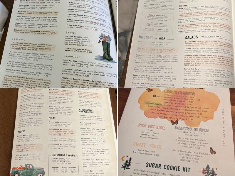 Lazy Dog Restaurant & Bar Menu