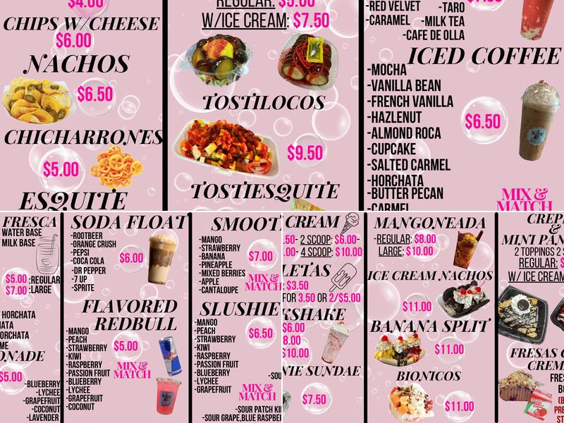 Melting Cone Menu