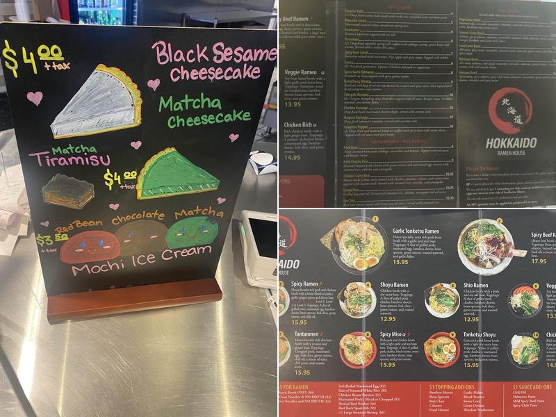 Hokkaido Ramen House Menu