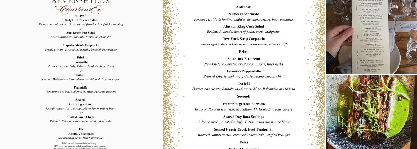 Collina Menu