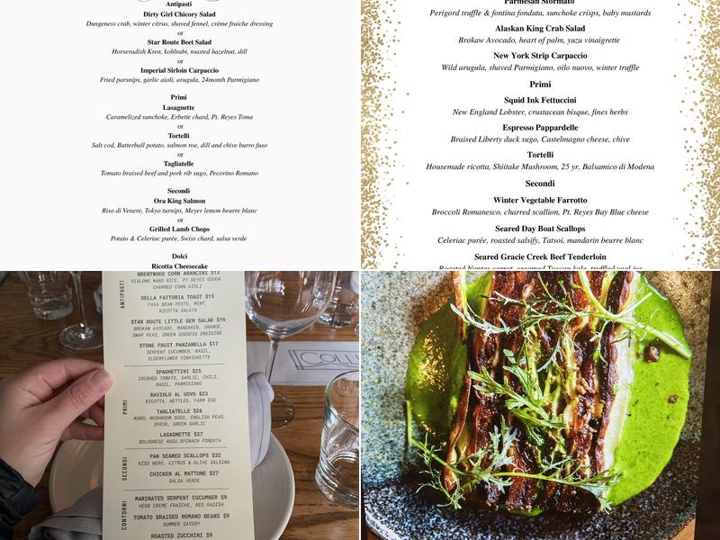 Collina Menu