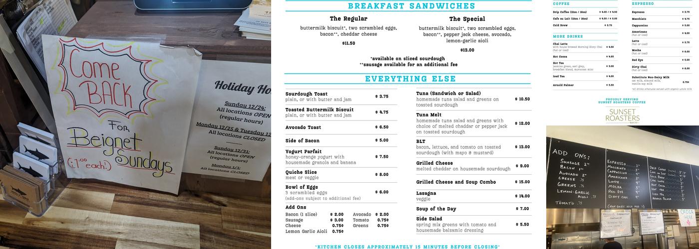 Devil's Teeth Baking Company Menu