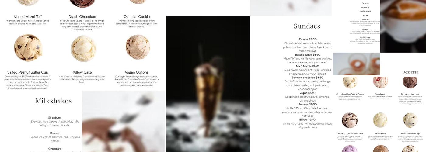 Chocolatté Menu