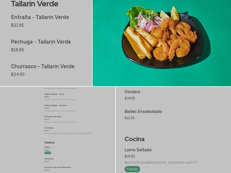 Sol Boulevard Menu