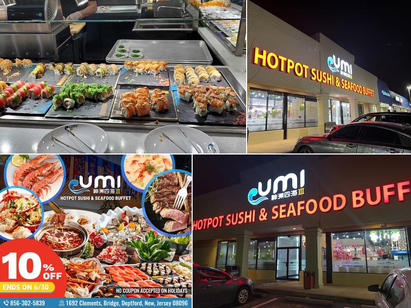 Umi Hotpot Sushi & Seafood Buffet, Deptford Menu, Reviews (311