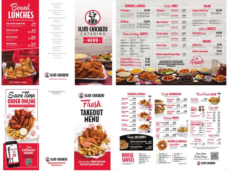 Slim Chickens Menu