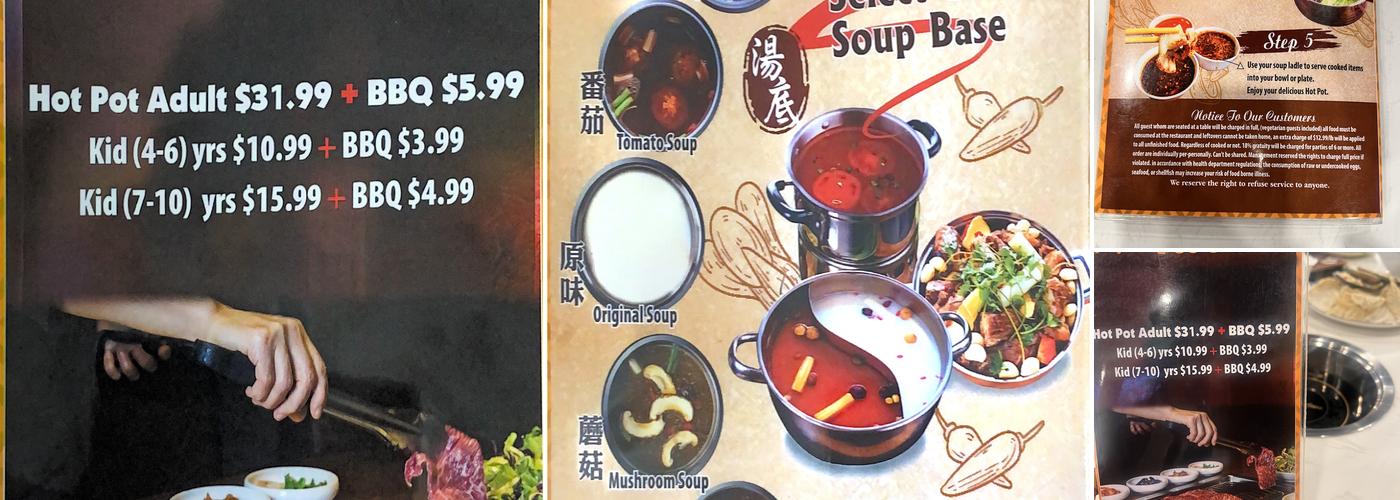 Dragon Hot Pot & BBQ Menu